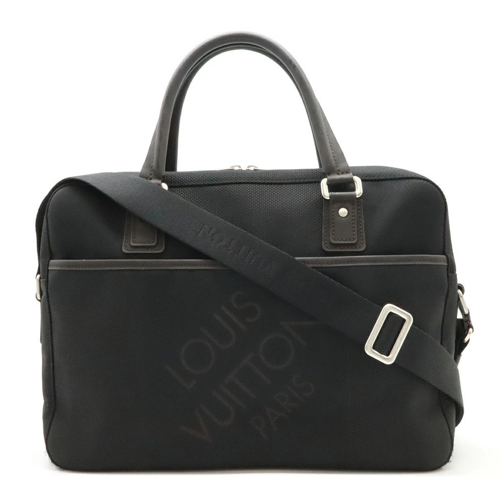 LOUIS VUITTON Damier Geant Yak Business Bag Briefcase Noir Black Shoulder